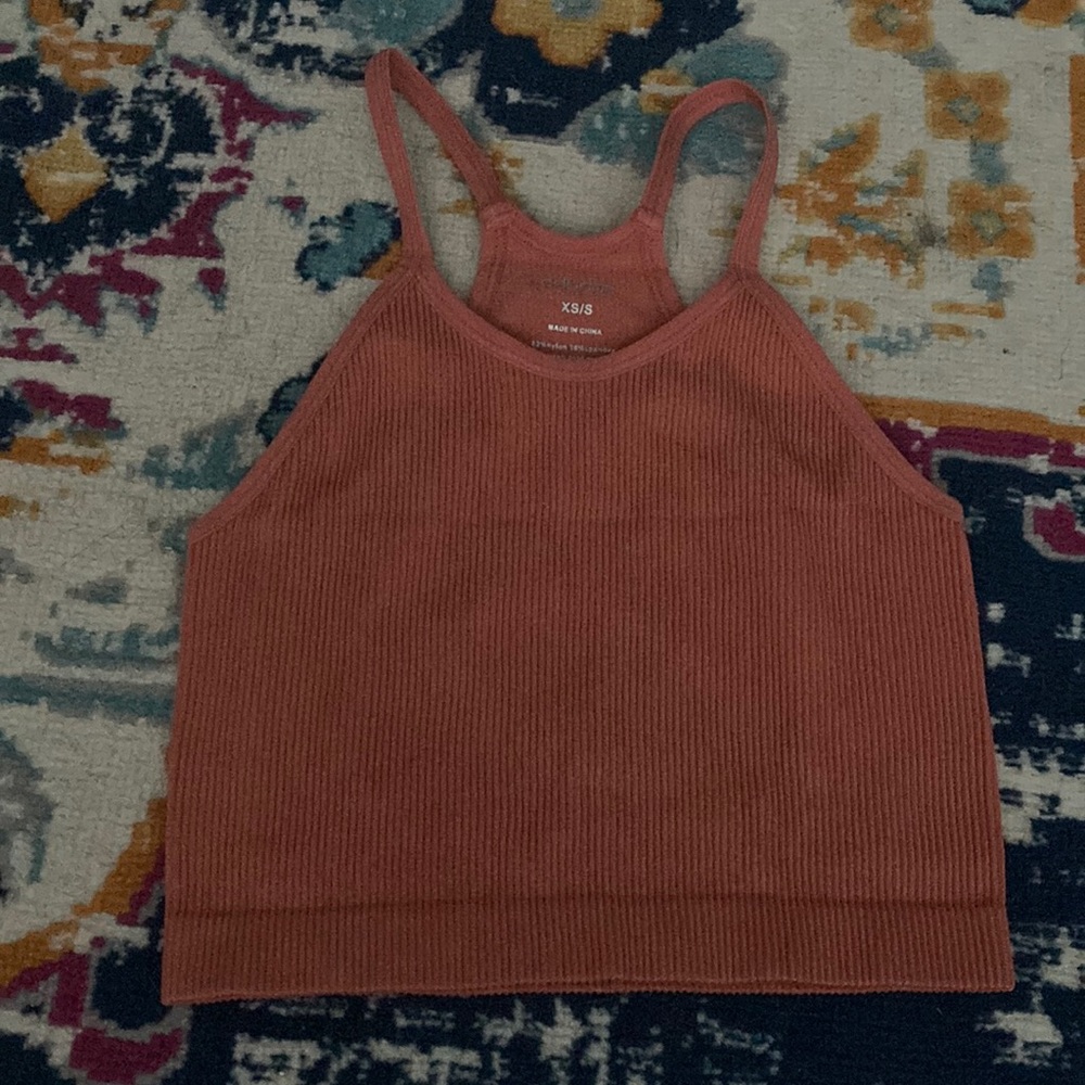 Ododos Orange Tank Crop top. S.